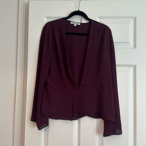 Elizabeth and James Purple chiffon top